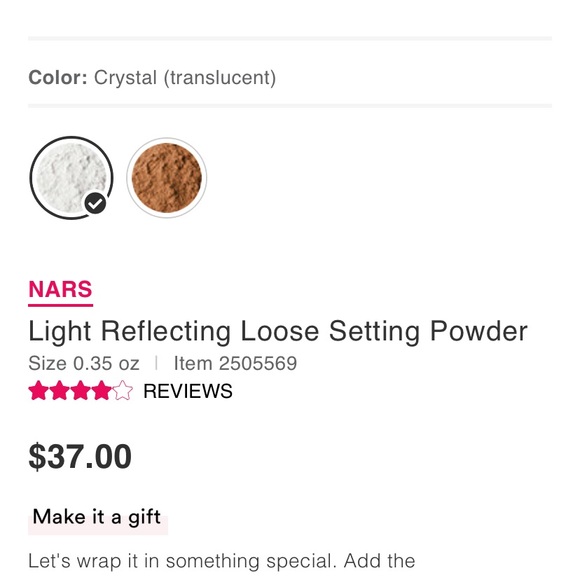 Nars Light reflecting setting Powder Loose Poudre - Picture 2 of 3